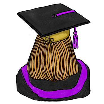 female graduate illustration png