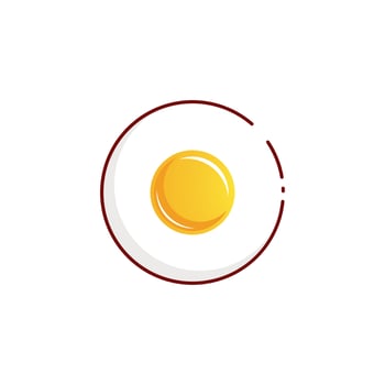 Yummy Egg Vector icon design illustration