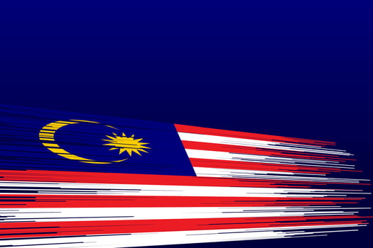 Malaysia Flag Vector icon design illustration