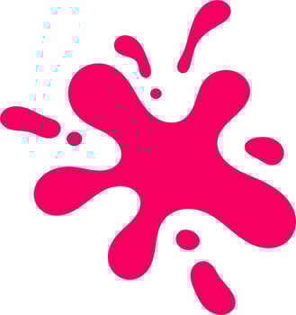 Pink Color Paint Splash vector