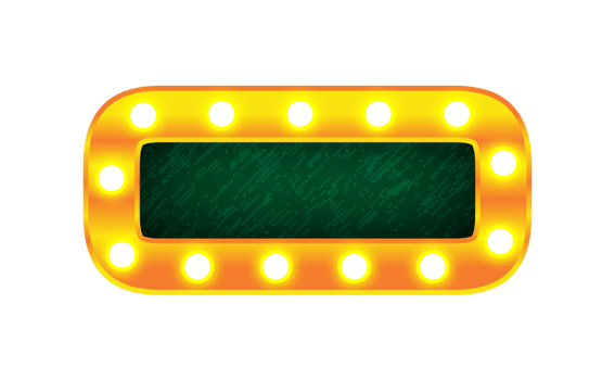 minus retro cinema light bulb sign alphabet png