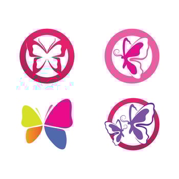 Beauty Butterfly icon design vector