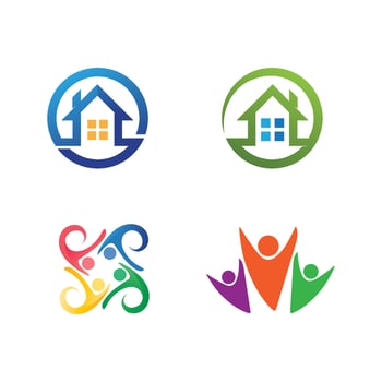 Building logo vector illustration design,Real Estate logo template, Logo symbol icon