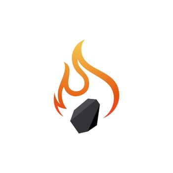charcoal Vector icon design illustration