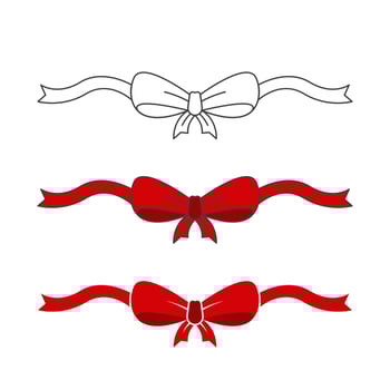 Bow Style Vector icon design illustration