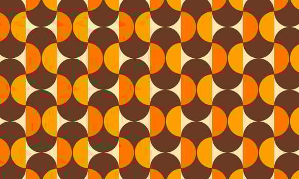 Abstract Retro Wallpaper Vector Pattern
