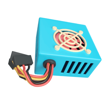 PC Power Supply 3D Illustration Icon png