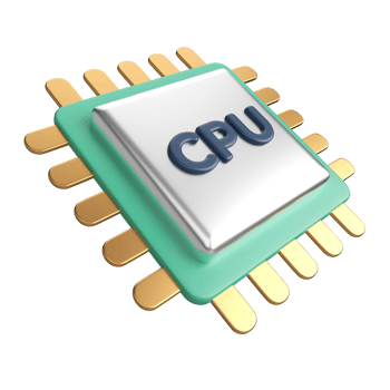 Processor 3D Illustration Icon png