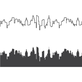 city skyline background vector