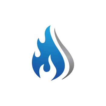 flame icon fire vector design