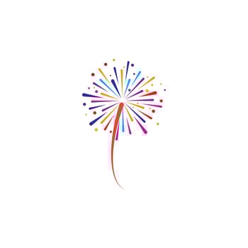 fire work icon Vector Illustration design Logo