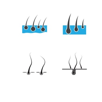 hair icon Vector Illustration design Logo