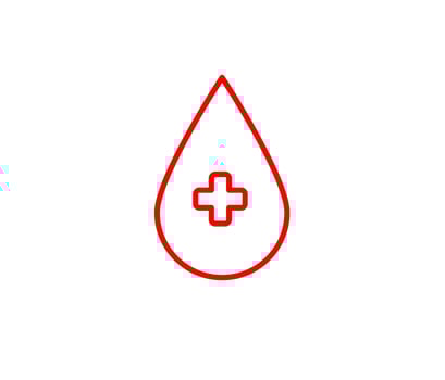 blood donor donation design line icon style vector