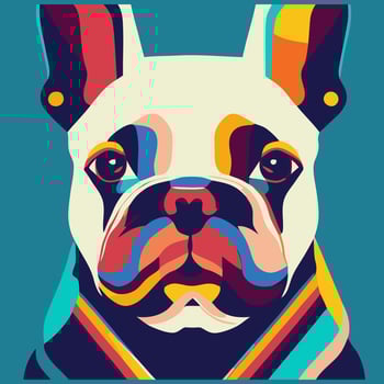 illustration Vector graphic of French bulldog good for logo, icon, mascot, print or customize your design