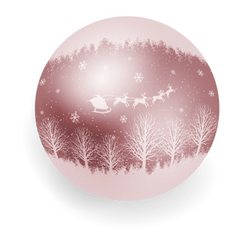 Christmas Ball with Xmas Print and Patterns. png