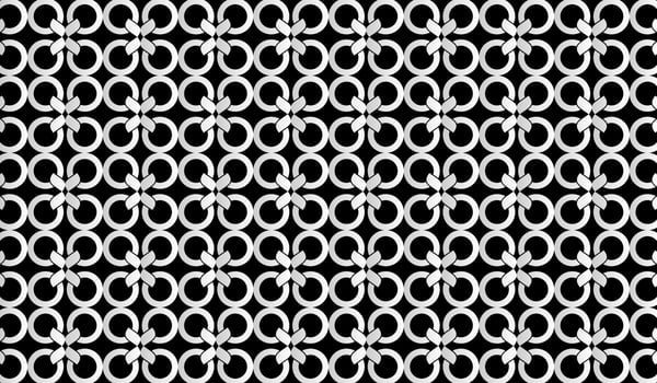 black and white round with ribbon bakcgroud. Illustration with letter initials q  lined up and neatly arranged. Textures to complement your business or design needs vector
