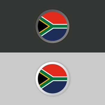 Illustration of South Africa flag Template vector