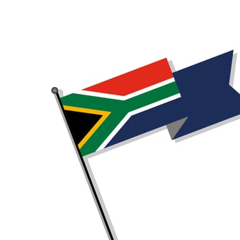 Illustration of South Africa flag Template vector