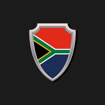 Illustration of South Africa flag Template vector