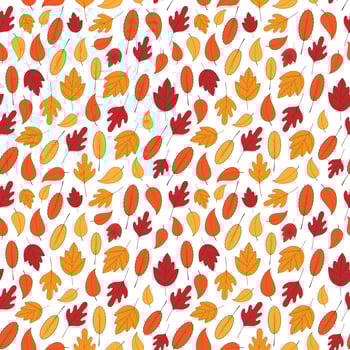 Abstract vector Autumn leaves seamless pattern background