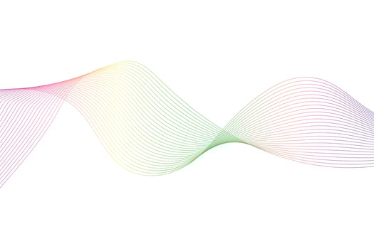 Modern colorful wavy line background Design. Multicolor wave curve abstract background for business, landing page, flyers, website, banner and presentation vector