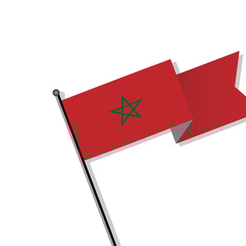 Illustration of Morocco flag Template vector