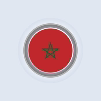 Illustration of Morocco flag Template vector