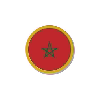 Illustration of Morocco flag Template vector