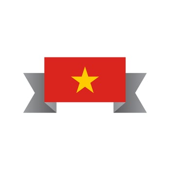 Illustration of Vietnam flag Template vector