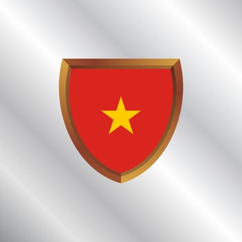 Illustration of Vietnam flag Template vector