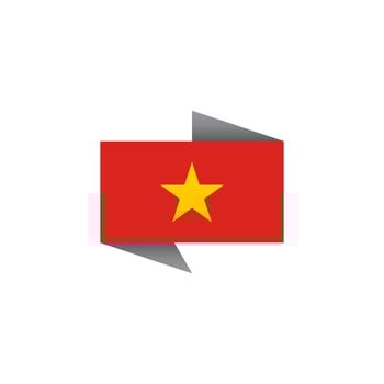 Illustration of Vietnam flag Template vector