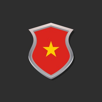 Illustration of Vietnam flag Template vector