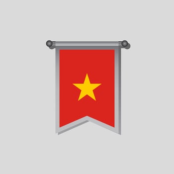 Illustration of Vietnam flag Template vector