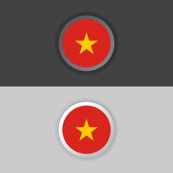 Illustration of Vietnam flag Template vector