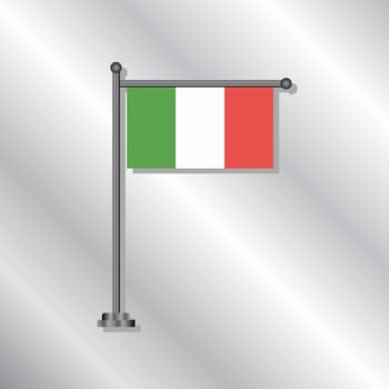 Illustration of Italy flag Template vector