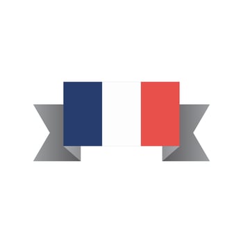 Illustration of France flag Template vector