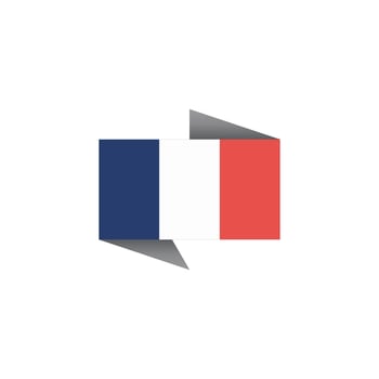 Illustration of France flag Template vector