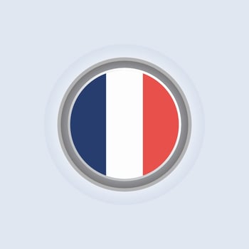 Illustration of France flag Template vector