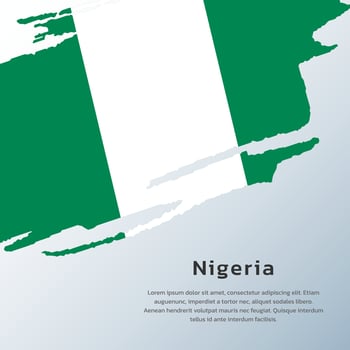 Illustration of Nigeria flag Template vector