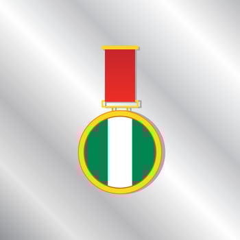 Illustration of Nigeria flag Template vector
