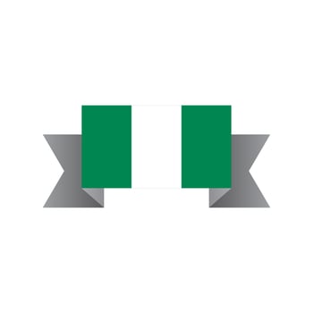 Illustration of Nigeria flag Template vector