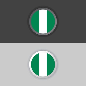 Illustration of Nigeria flag Template vector