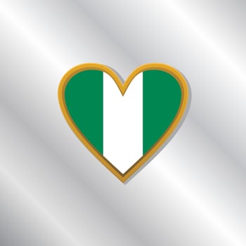 Illustration of Nigeria flag Template vector