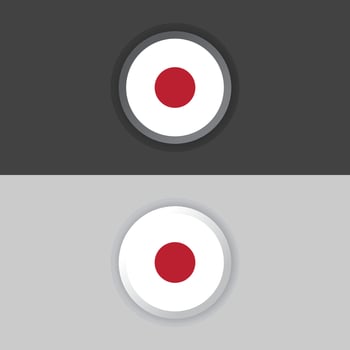 Illustration of Japan flag Template vector