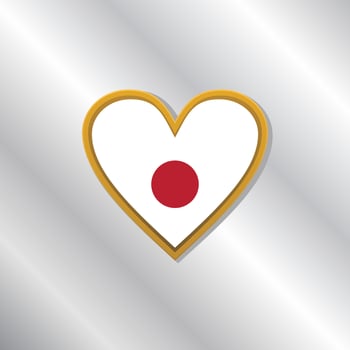 Illustration of Japan flag Template vector