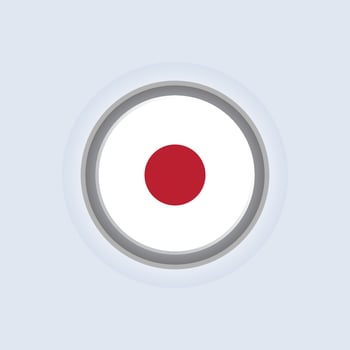 Illustration of Japan flag Template vector