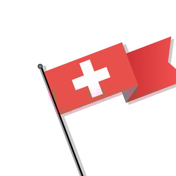 Illustration of Switzerland flag Template vector