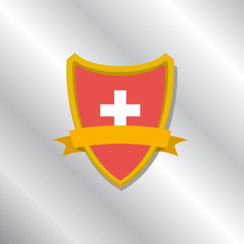 Illustration of Switzerland flag Template vector