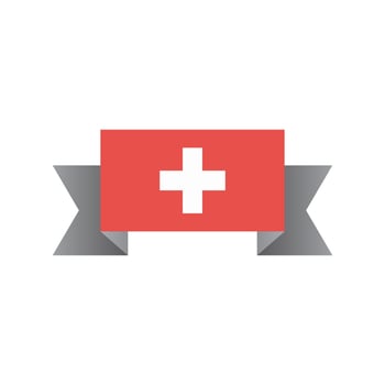 Illustration of Switzerland flag Template vector