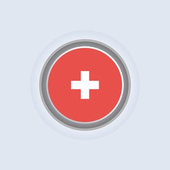 Illustration of Switzerland flag Template vector